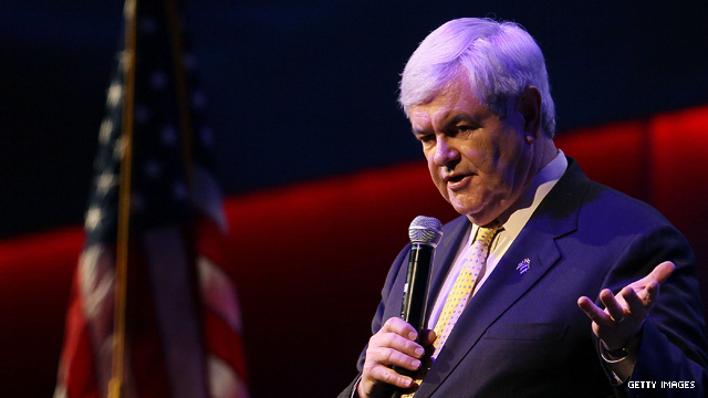 Gingrich talks of 'baggage' in church
