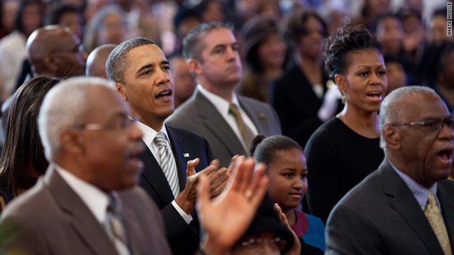 Obama attends Church Sunday to mark MLK Day