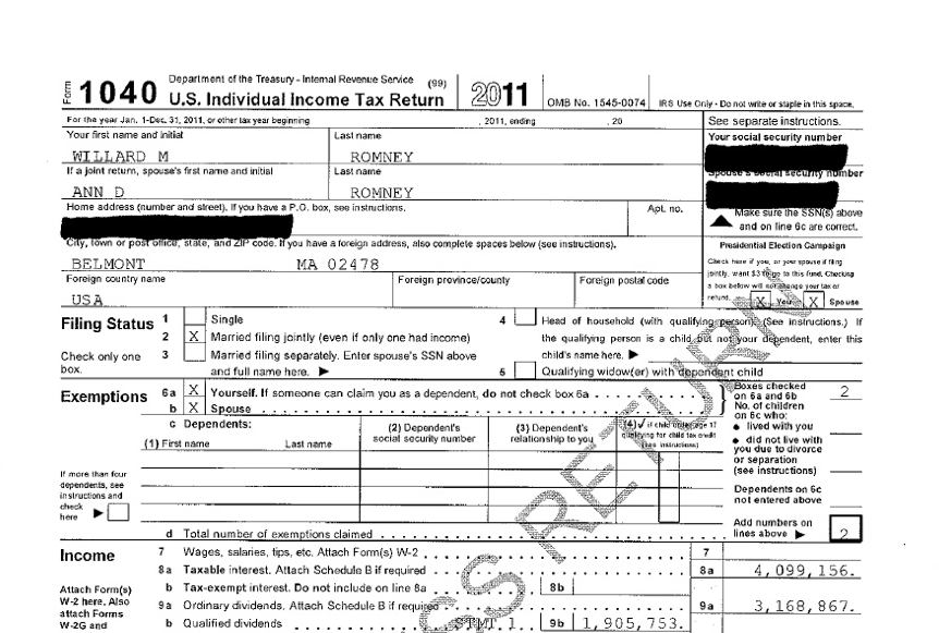 The Romney tax returns: read them for yourself