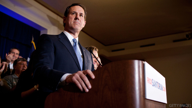Santorum will appear on Indiana primary ballot