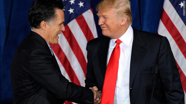 Trump sticks with 'birther' argument, Romney sticks with Trump