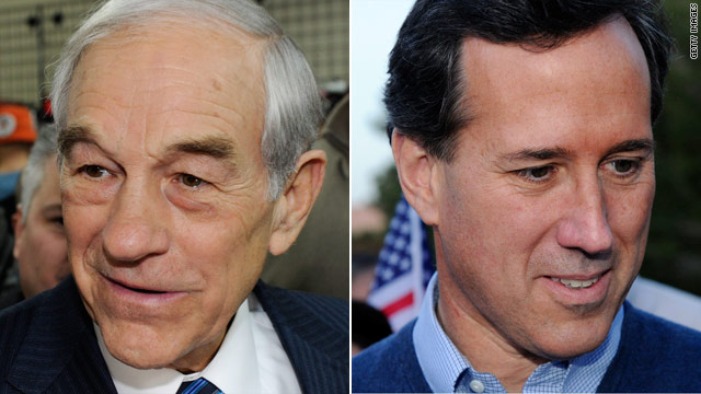 Nevada runners up, Paul and Santorum vow to continue campaigns