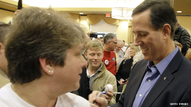 Poll: Santorum leads Romney nationwide by eight points