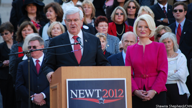 Gingrich zeroes in on Santorum in the South