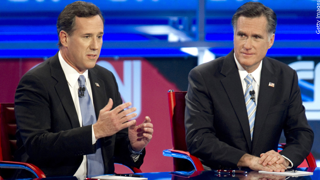 Romney, Santorum camps at odds over delegate math
