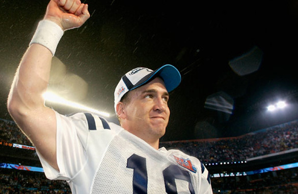 Peyton Manning won the Super Bowl with the Indianapolis Colts in 2007. (Getty Images)