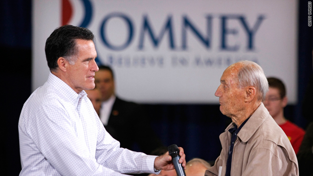Why is Mitt Romney so popular with senior citizens?