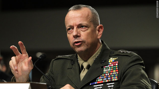 Top general wants Afghan troop levels to hold after surge