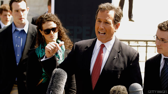 Santorum: Where are Romney and Obama?