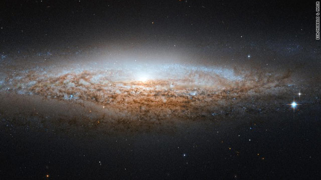 Hubble Spies a Spiral Galaxy Edge-on