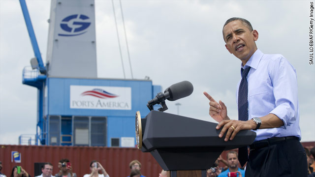 Obama keeps message on economy during Florida stop