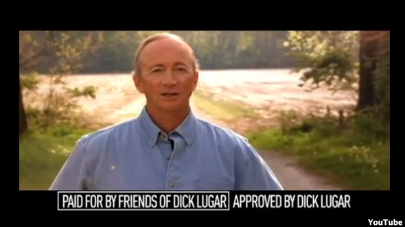 Indiana governor stands by Sen. Lugar in new ad