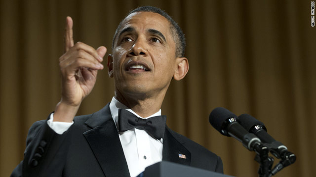 2012 race makes fodder for Obama, Kimmel