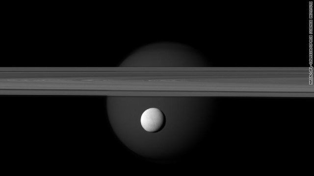 Saturn's Brightly Reflective Moon Enceladus