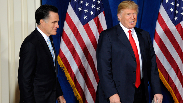 Why does Mitt Romney continue to put up with Donald Trump?