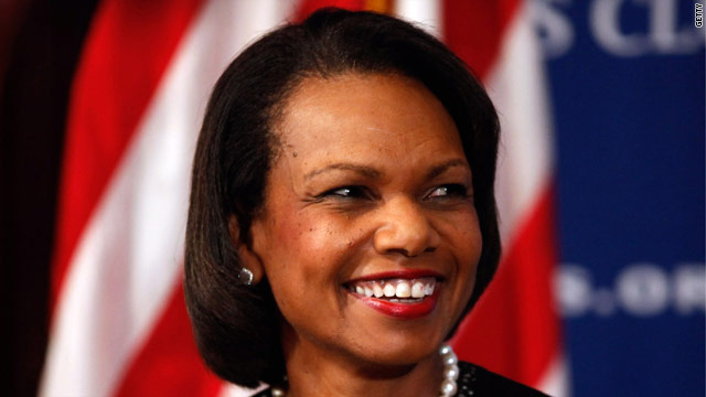 Condi Rice speculation stokes conservative reaction