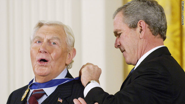 White House mourns the death of Andy Griffith