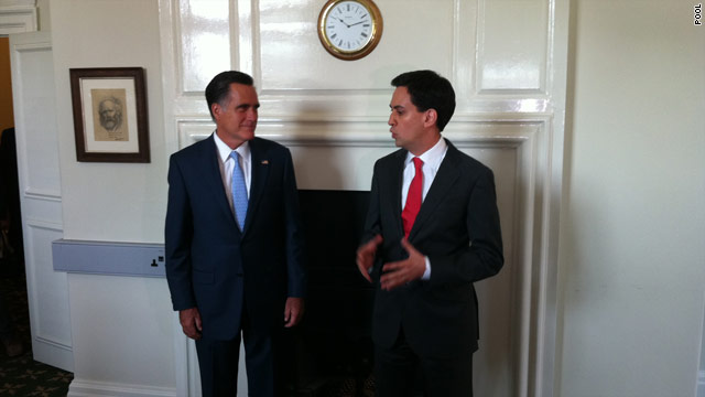 Romney foreign swing underway as candidate meets with British leaders