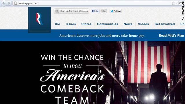 Ryan's name added to Romney web address