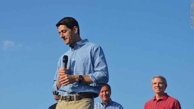 V.P. contenders Portman, Ryan come together in Ohio