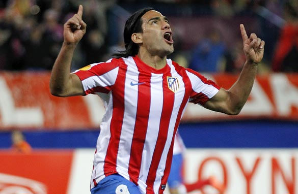 Colombia's Radamel Falcao arrived at Atletico Madrid from Porto in 2011.