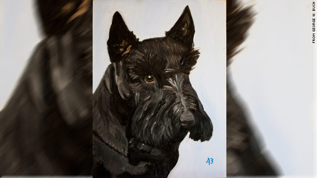 Immortalized on canvas: Former White House pooch dies