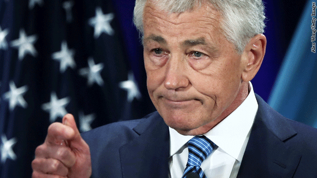 Hagel quotes Eisenhower, cites fiscal pressures in major policy speech