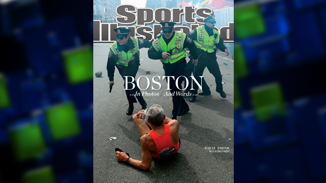 Bill Iffrig, subject of iconic "Boston Globe" photo:  "The shock waves hit my whole body...my legs just started jittering around...I knew I was going down"