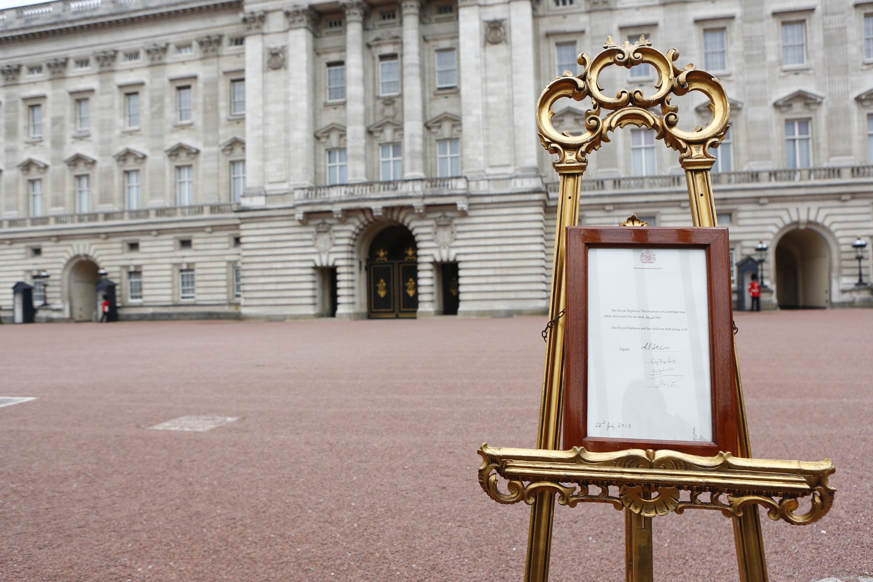 Reporting from Buckingham Palace