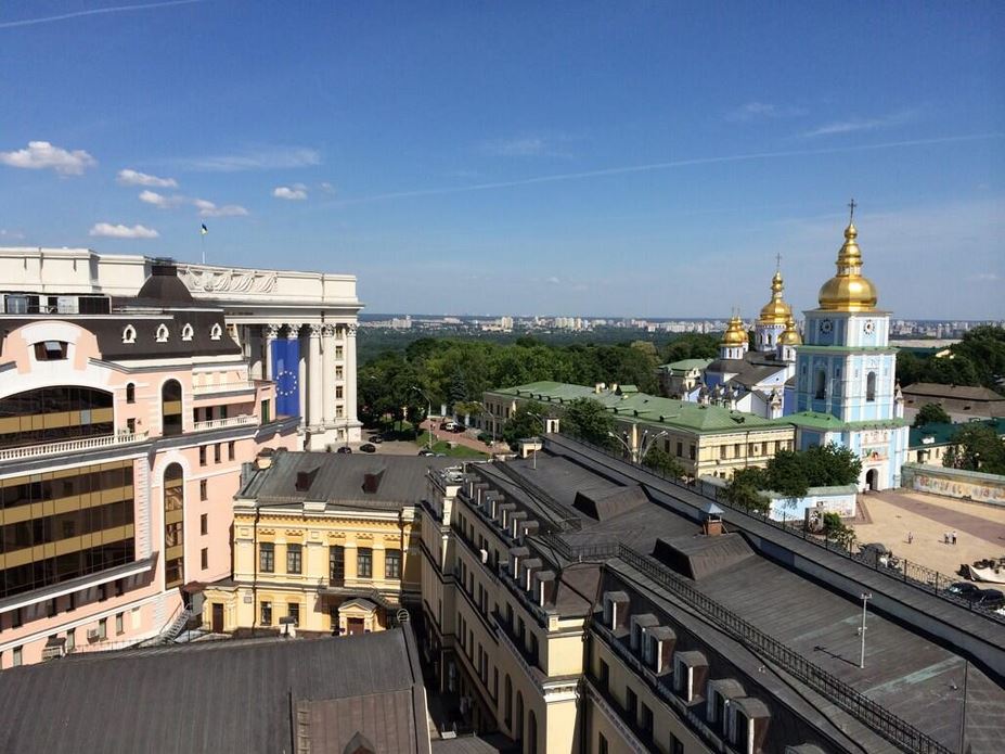 Photo of the Day: Reporter Offers View of Kiev Skyline