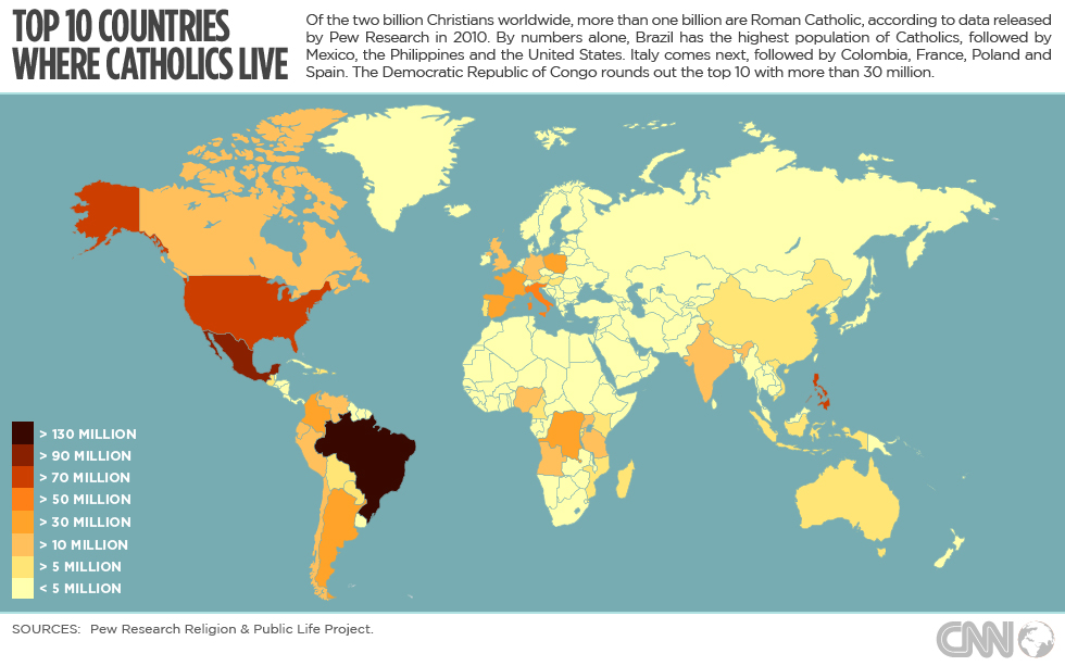 Where Are The World s Catholics CNN