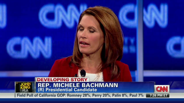 Leno questions Bachmann over gay rights HPV vaccine CNN