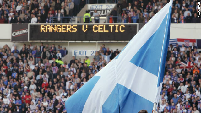 Celtic versus Rangers is one of the fiercest rivalries in world football.The coming together of the two communities of Glasgow in Scotland, in the cauldron of a stadium to cheer on their sides, as well as proclaim their identity with songs and banners, creates a unique and febrile atmosphere. On one side of the arena the red, white and blue of the British Union Flag. On the other the green, white and orange of the Irish tricolor flag.