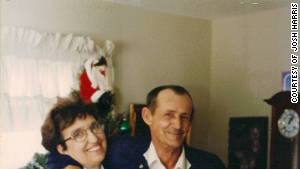 Josh Harris says his grandfather, Raymond, pictured with his wife, Barbara, appeared to him in an apparition.