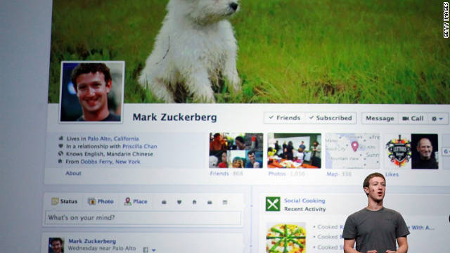 Mark Zuckerberg unveils a new version of the Facebook profile page called