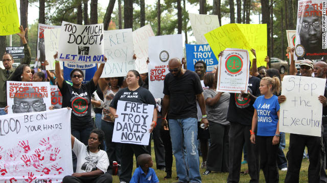 At Troy Davis protests, people talk big change