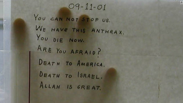 Anthrax Letter Picture