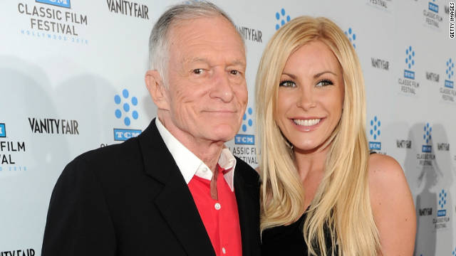 Hugh Hefner first proposed to Crystal Harris in December 2010, but <a href='http://marquee.blogs.cnn.com/2011/06/14/hugh-hefners-fiancee-calls-off-the-wedding/' target='_blank'>the couple</a> <a href='http://marquee.blogs.cnn.com/2011/07/20/hugh-hefner-i-missed-a-bullet/' target='_blank'>broke up</a> <a href='http://marquee.blogs.cnn.com/2012/06/04/hugh-hefner-and-crystal-harris-rekindle-romance/' target='_blank'>before they finally made it</a> down the aisle <a href='http://marquee.blogs.cnn.com/2013/01/01/hugh-hefner-weds-ex-fiancee-crystal-harris/?iref=allsearch' >two years later. </a>