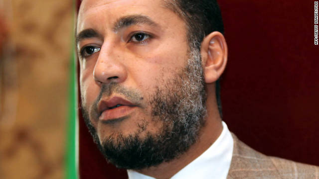 Moammar Gadhafi's son, Saadi Gadhafi, tried to flee to Mexico, officials say.