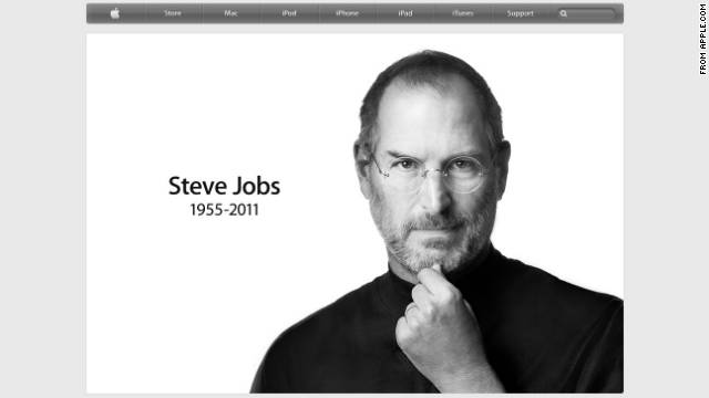 Apple updated its website Wednesday to reflect the death of Steve Jobs.