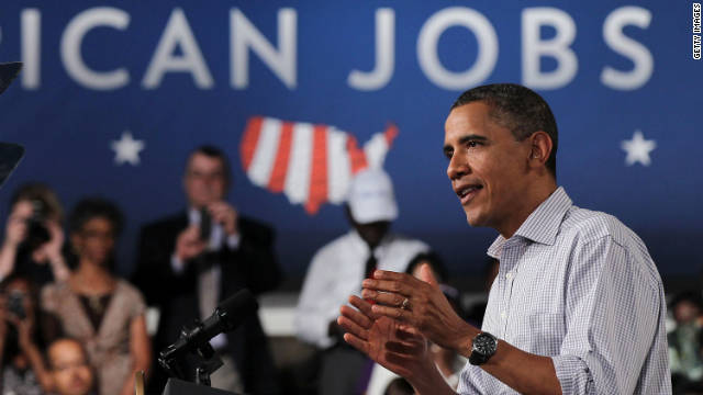 President Obama speaks on jobs Tuesday in Virginia. The Senate is expected to vote on part of the plan this week.