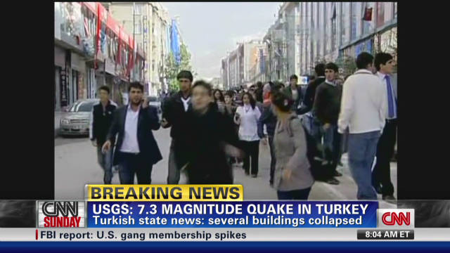 Major earthquake rocks eastern Turkey