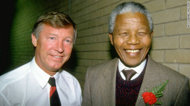 In 1993, United won the English title for the first time in 26 years, and Ferguson took the club on a tour of South Africa, where he met Nelson Mandela before the ANC leader became the country's first post-apartheid president.