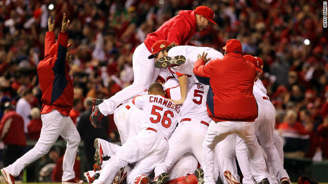 Los St. Louis Cardinals ganan la Serie Mundial de béisbol
