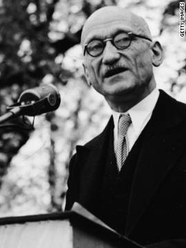 French politician Robert Schuman is regarded as one of the founding fathers of the European Union -- he came up with the idea for its precursor, the European Coal and Steel Community.