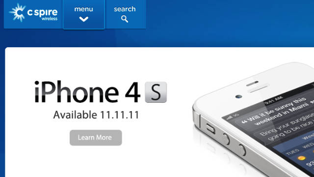 C Spire, a small regional cell carrier, will begin selling the iPhone on November 11.