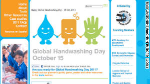 Global Handwashing Day targets children and schools in developing countries.