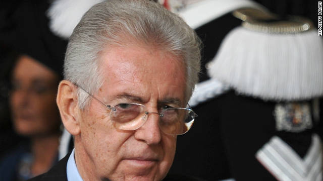 Monti diseña duras medidas fiscales para Italia