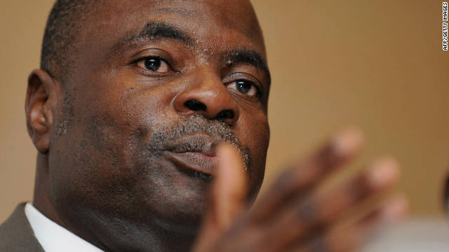 In December 2010 Blatter insisted that FIFA was "not corrupt ... there are no rotten eggs" despite two of his executive committee members -- Amos Adamu, pictured, and Reynald Temarii -- being suspended for accepting bribes in the lead-up to the vote for awarding hosting rights for the 2018 and 2022 World Cups. He called England "bad losers" after losing out to Russia. 