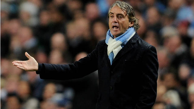 City manager Roberto Mancini has led to the club to the top of the Premier League table this season.